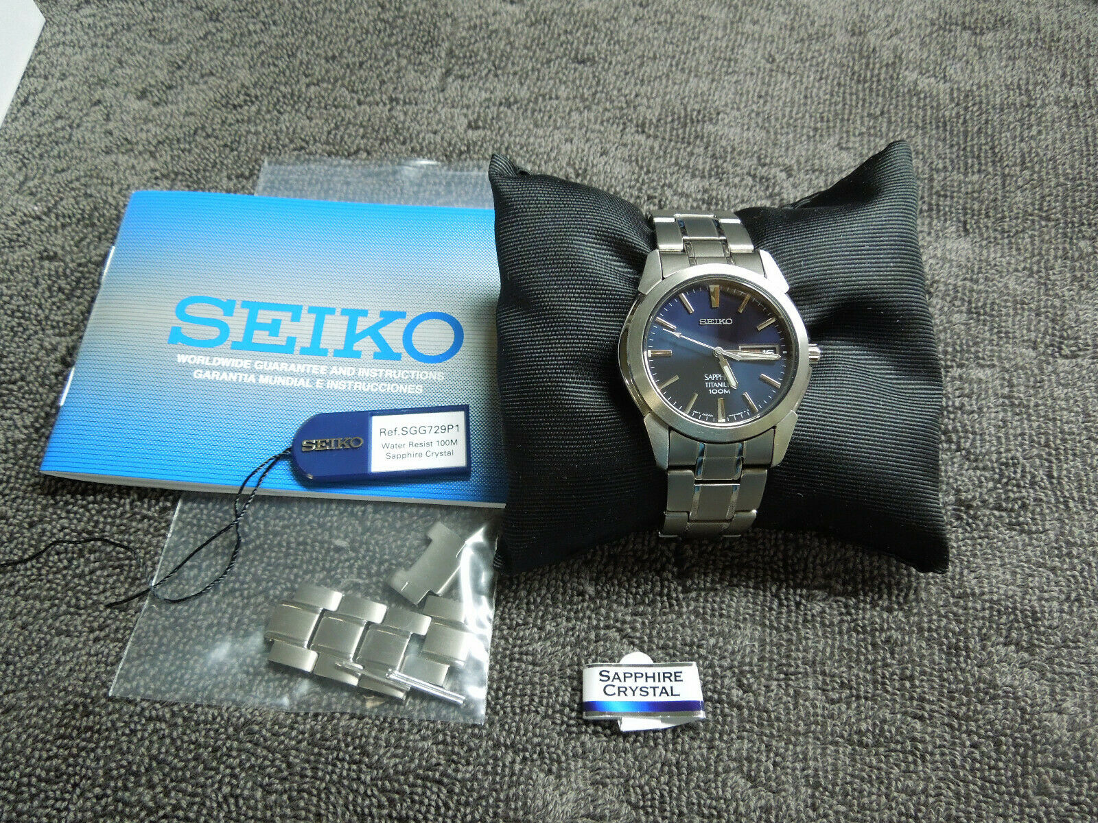 SEIKO SGG729P1 MENS TITANIUM WATCH W SAPPHIRE CRYSTAL NICE | WatchCharts