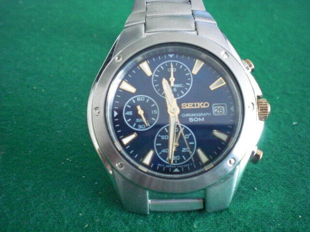 GENTS SEIKO CHRONOGRAPH WATCH 7T92 0FX0 50M WatchCharts Marketplace