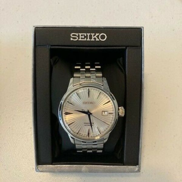 Seiko Presage Cocktail Time White Dial Stainless Steel - SRPB77 ...