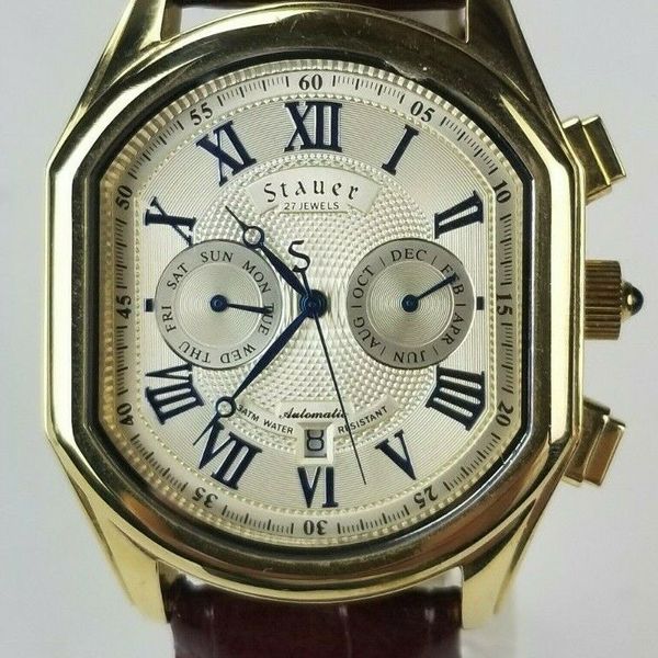 STAUER Men's "Meisterzeit Timepiece" Automatic 18175 Chronograph Watch