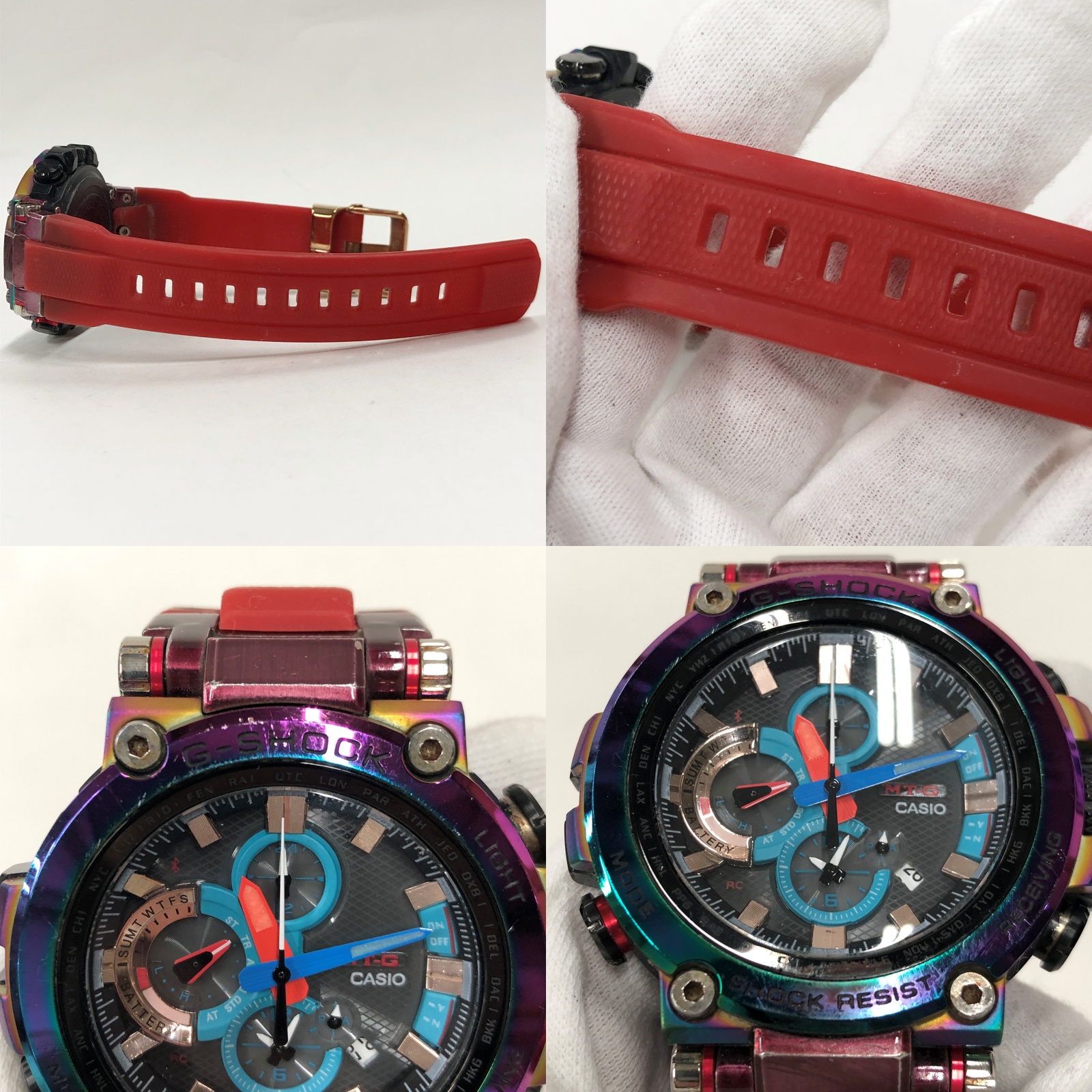 Casio G Shock Volcanic Lightning Design Mtg B1000vl 4ajr Size Color Red Used 141 Watch Suzuka Combined Sale 141 02ns Watchcharts