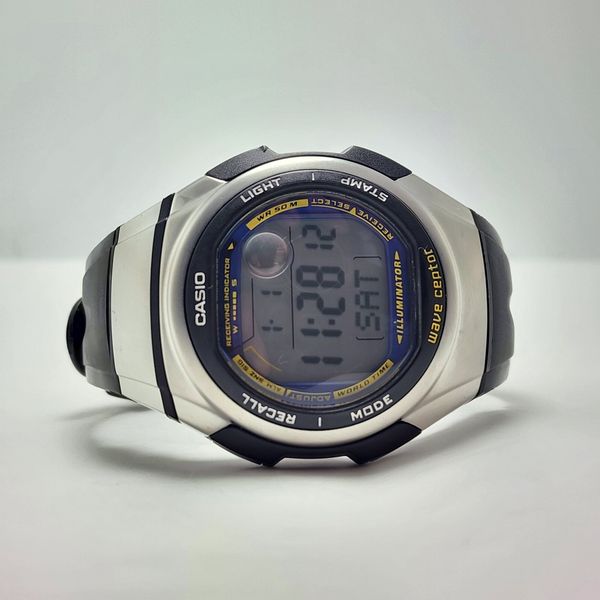RARE VINTAGE CASIO WAVE CEPTOR WV-56H QUARTZ DIGITAL WATCH NEW BATTERY ...