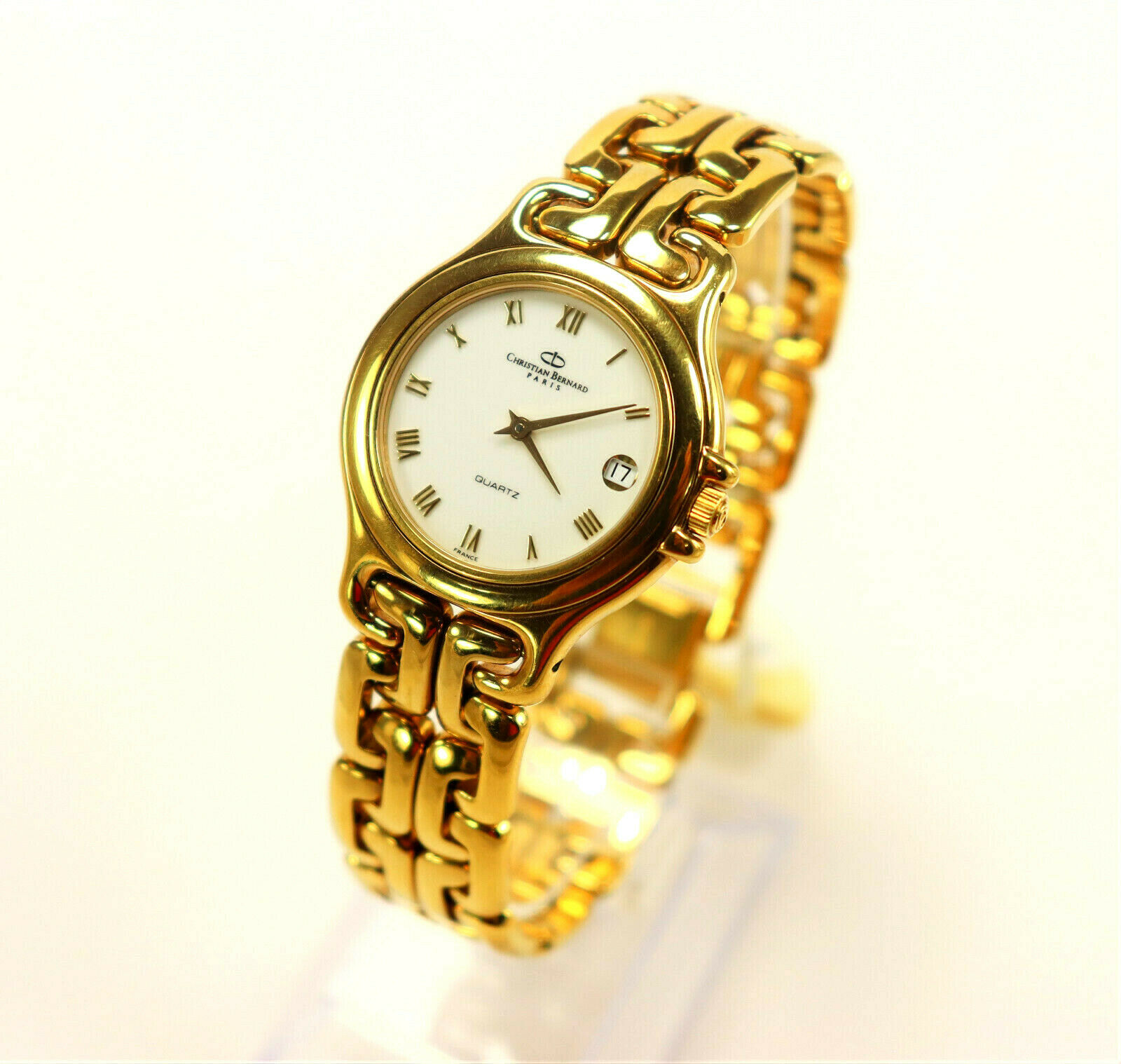 Christian Bernard 18K Gold Electroplated /‎ Stainless Steel Watch Vintage 1990\'s Christian Bernard 18K Gold Electroplated / Stainless Steel  main image 2