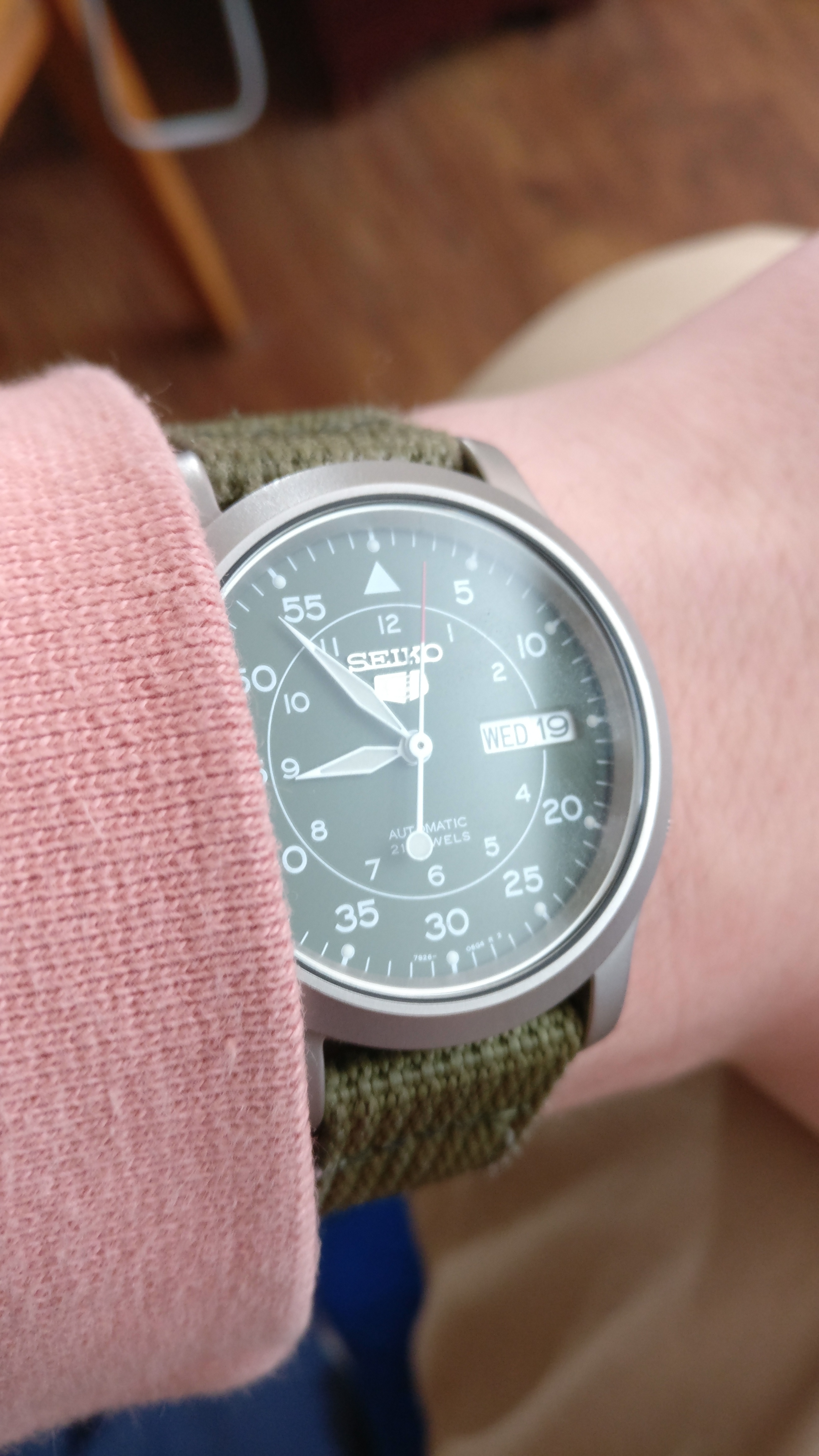 Seiko snk online green