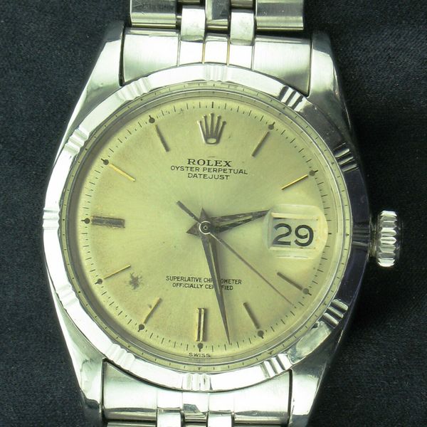 Rolex 1603 Datejust in Steel with Rare 