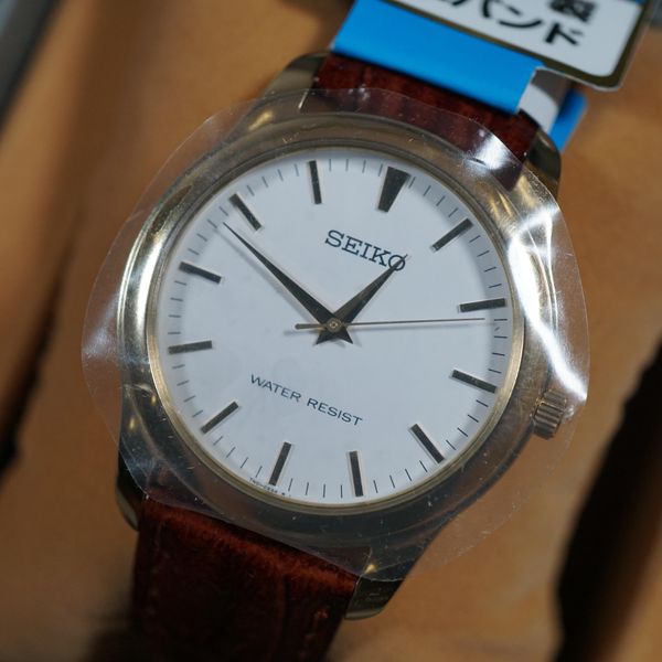 [WTS] New Seiko Spirit SCXP032 7N01 Gold Tone White Dial Quartz Watch ...