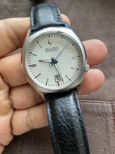 Bulova Accutron II 96B213 Very Rare Silver And Blue Stick Dial