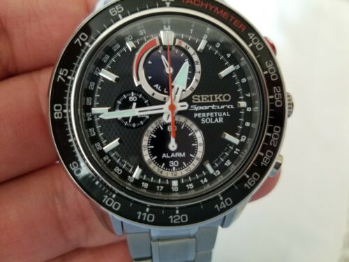 seiko sportura solar chronograph ssc357p1