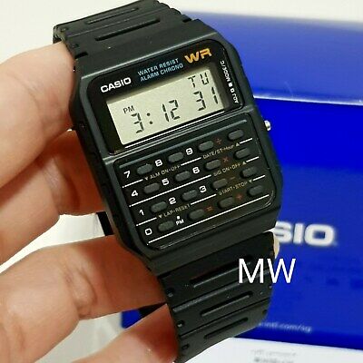 Casio Ca 53w 1z Ca53w 53w Digital Calculator Retro Vintage Rubber Watch Freeship Watchcharts