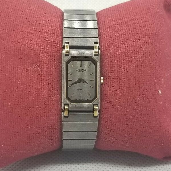 Vintage SEIKO LASSALE 2F50-5069 ladies Wrist Watch Quartz Square