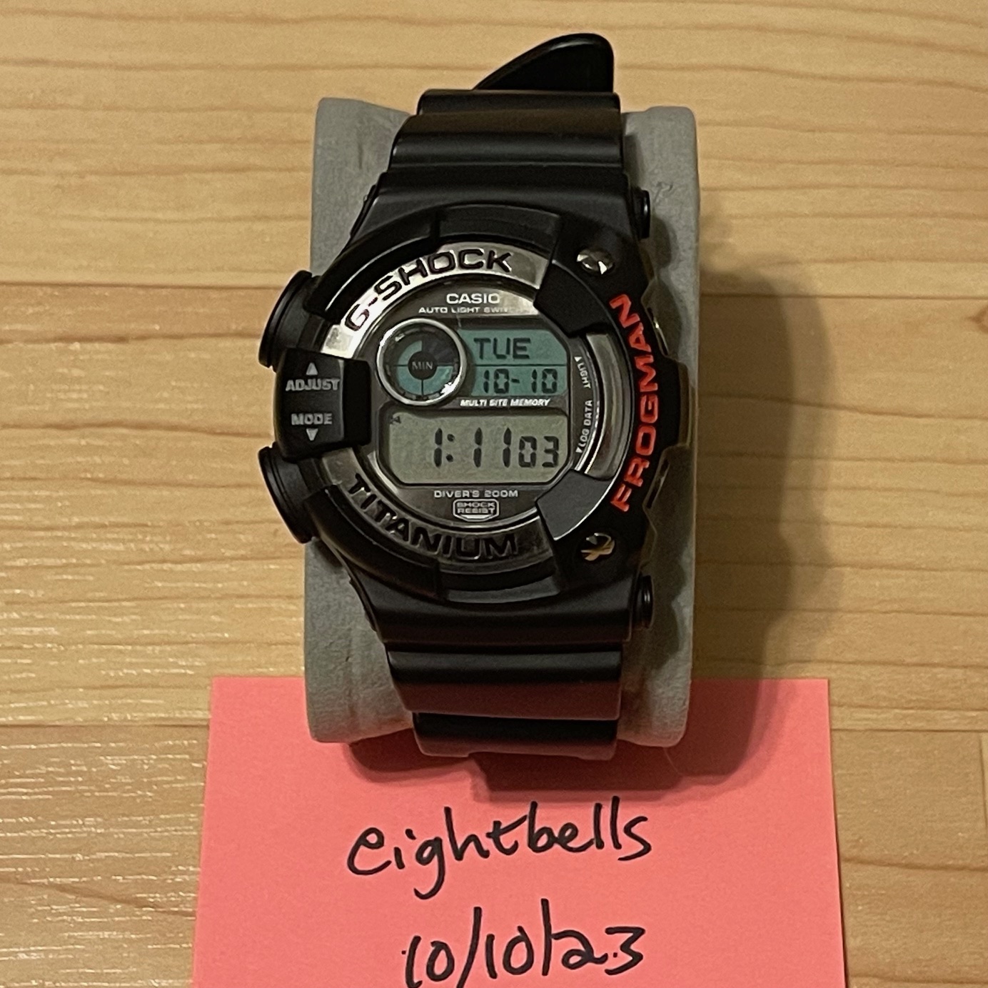 WTS Casio G Shock DW 9900 1A Titanium Frogman Black 9900 Series Digital Watch WatchCharts Marketplace