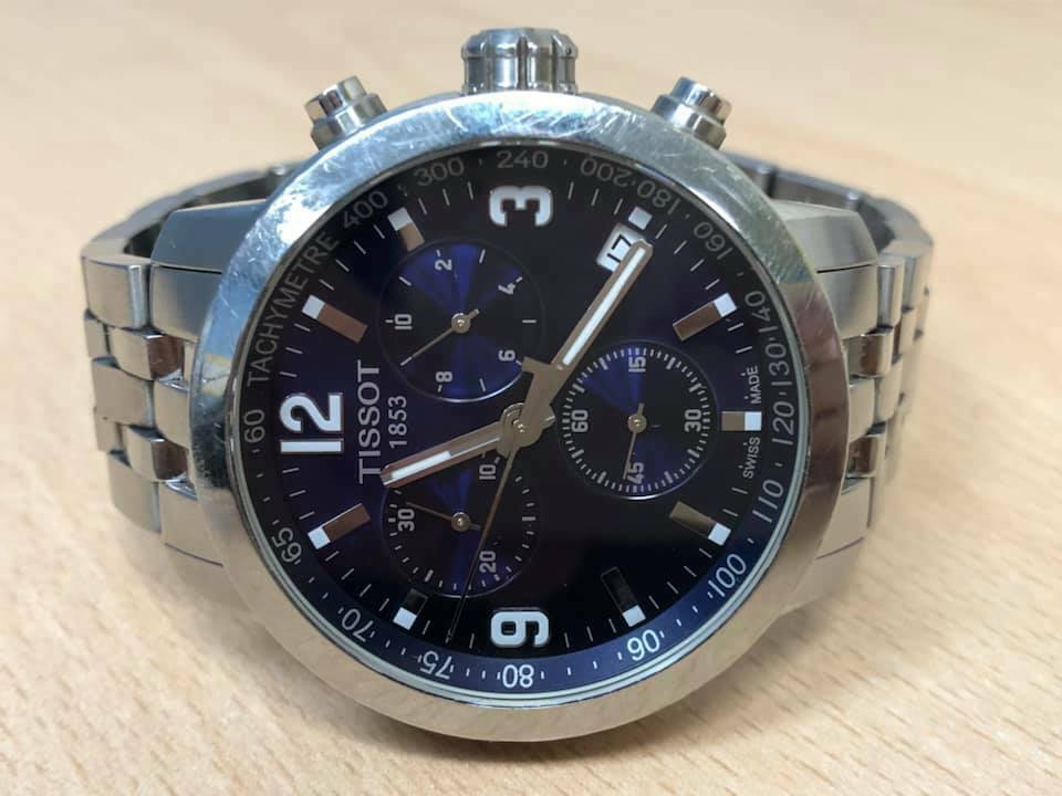 Tissot 1853 TO55417A Mens Chronograph Blue Dial Watch Boxed AH