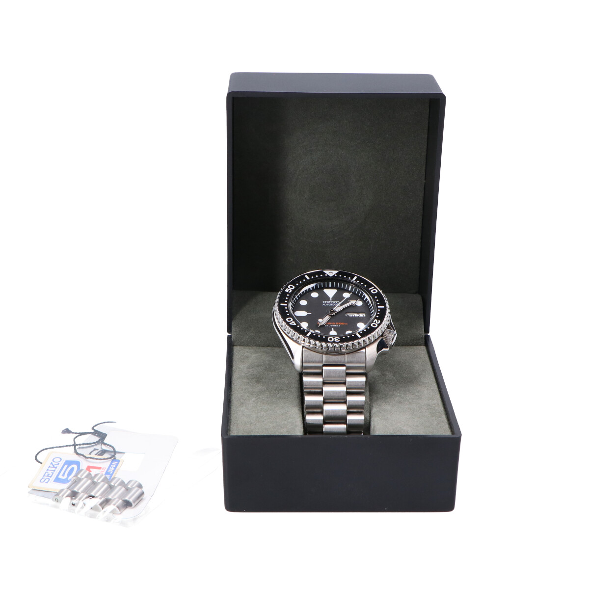 Seiko Black Boy SKX007J Day Date Vintage Divers 200M Black