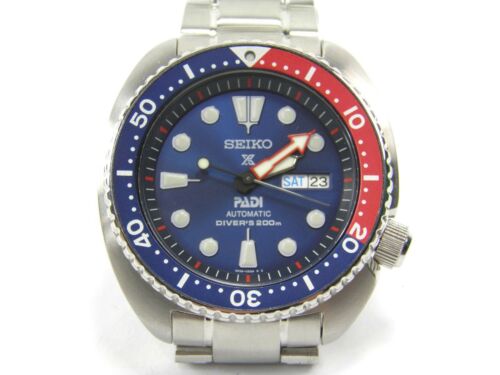 Mens Seiko Padi Prospex Turtle Divers Automatic 4R36 05H0 s steel