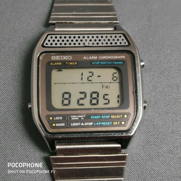 Vintage Seiko Digital Alarm Chronograph A259-5050 Men's Watch