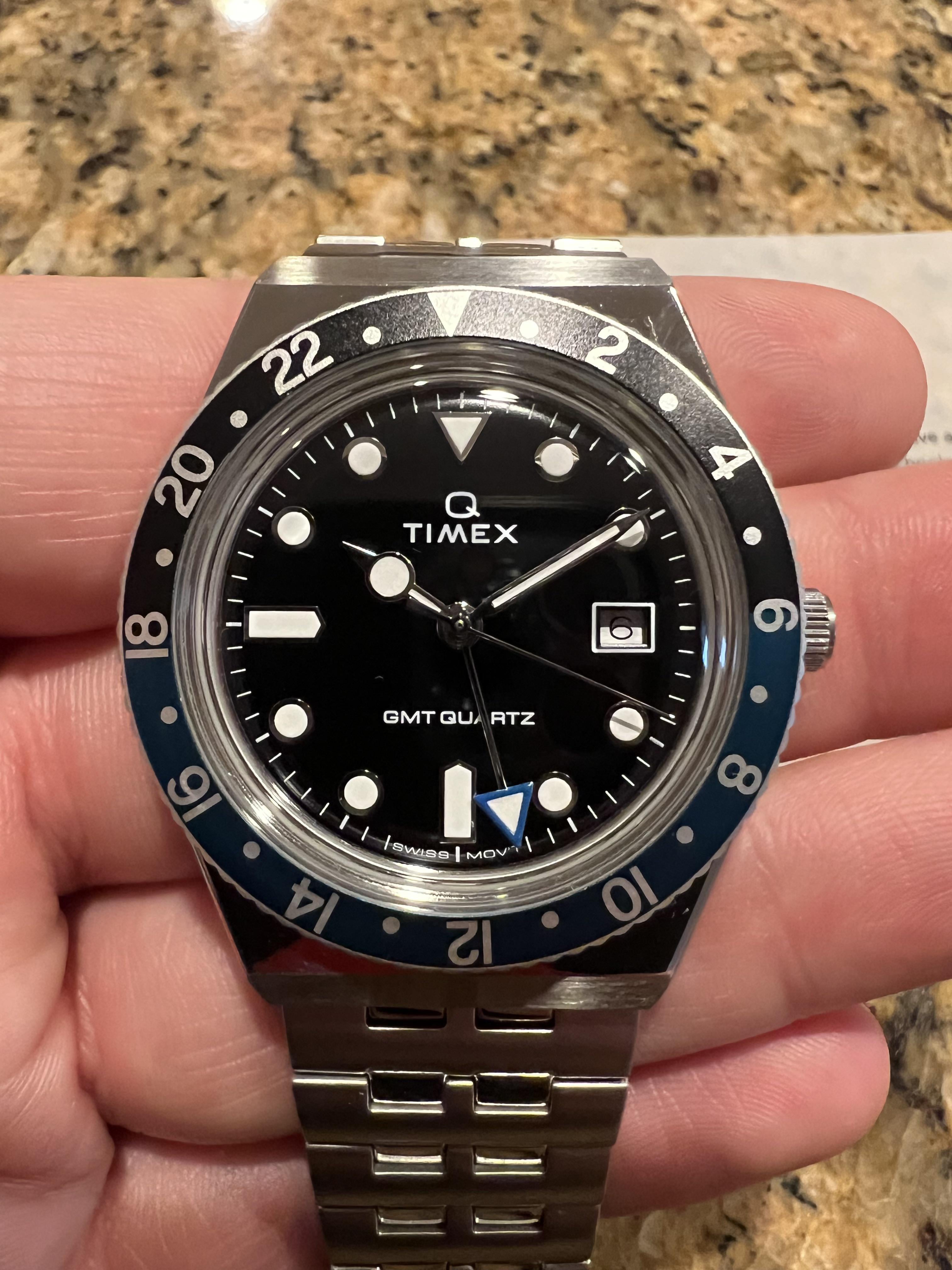 正規店購入の未使用品です未使用：Q TIMEX GMT バットマン - 腕時計