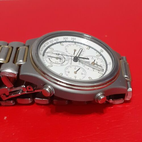 SEIKO 7T44 6A00 TITANIUM CHRONOGRAPH ALARM WATCH IN GREAT