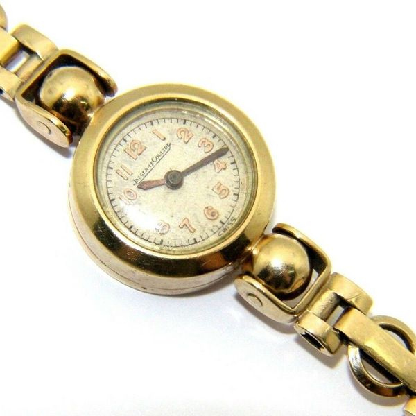 Rare Vintage Ladies 9ct 9carat Yellow Gold JaegerLeCoultre Back Winder Watch WatchCharts