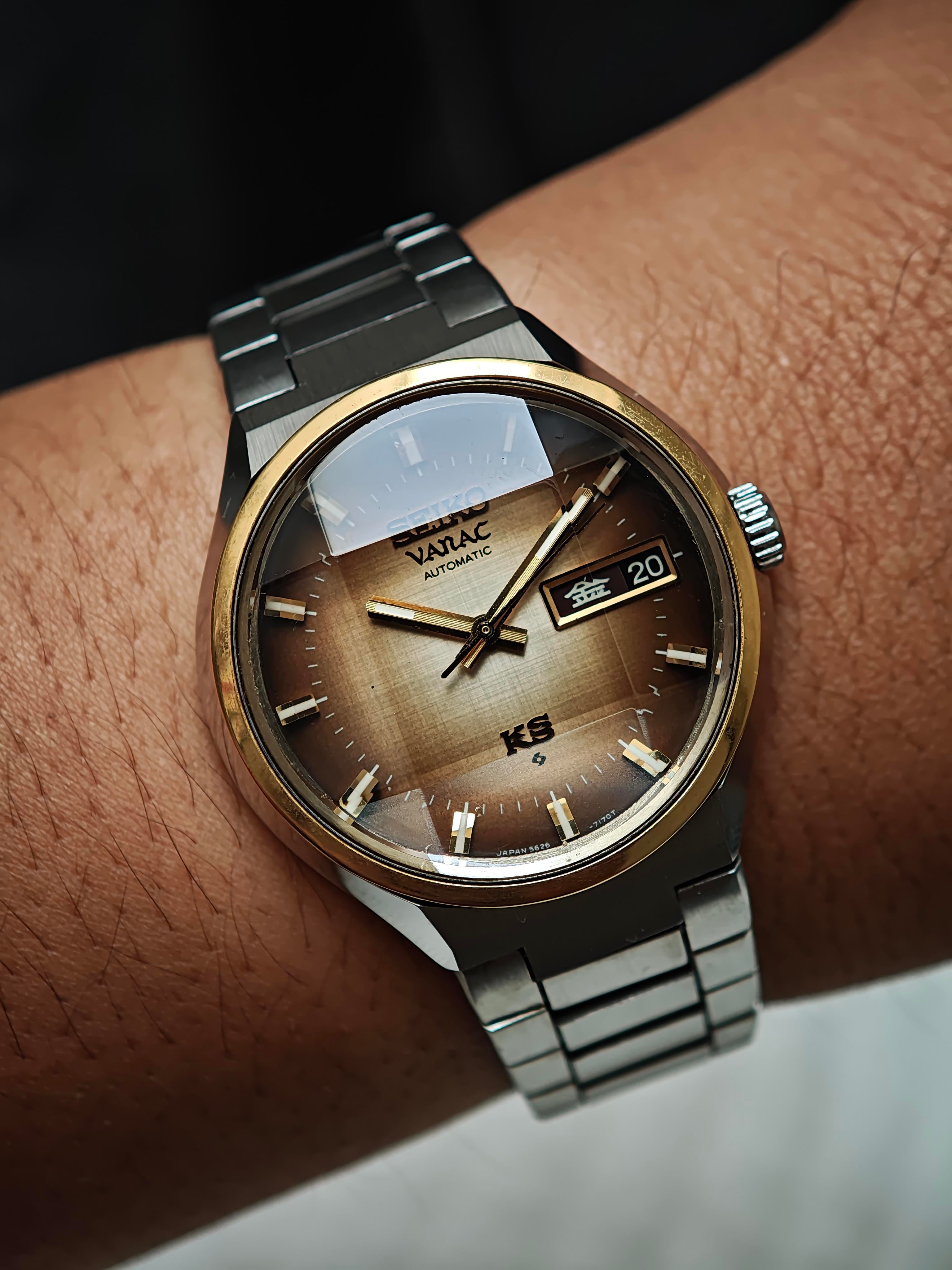 WTS] King Seiko Vanac 5626-7220 Brown Linen Dial | June 1976