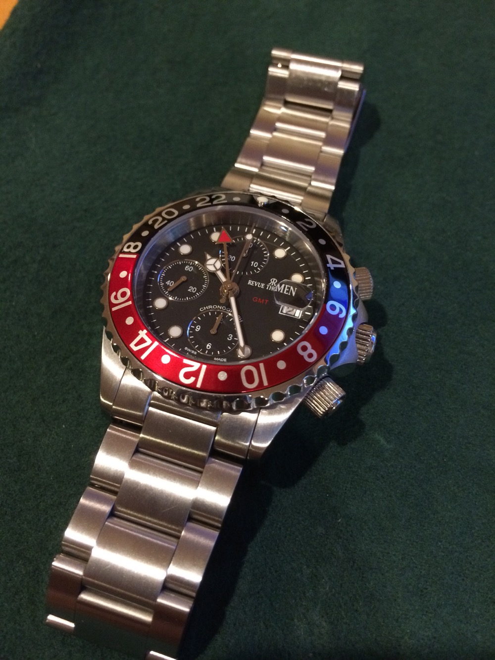 FS: Revue Thommen GMT Chronograph Diver - Valjoux 7754 - RARE