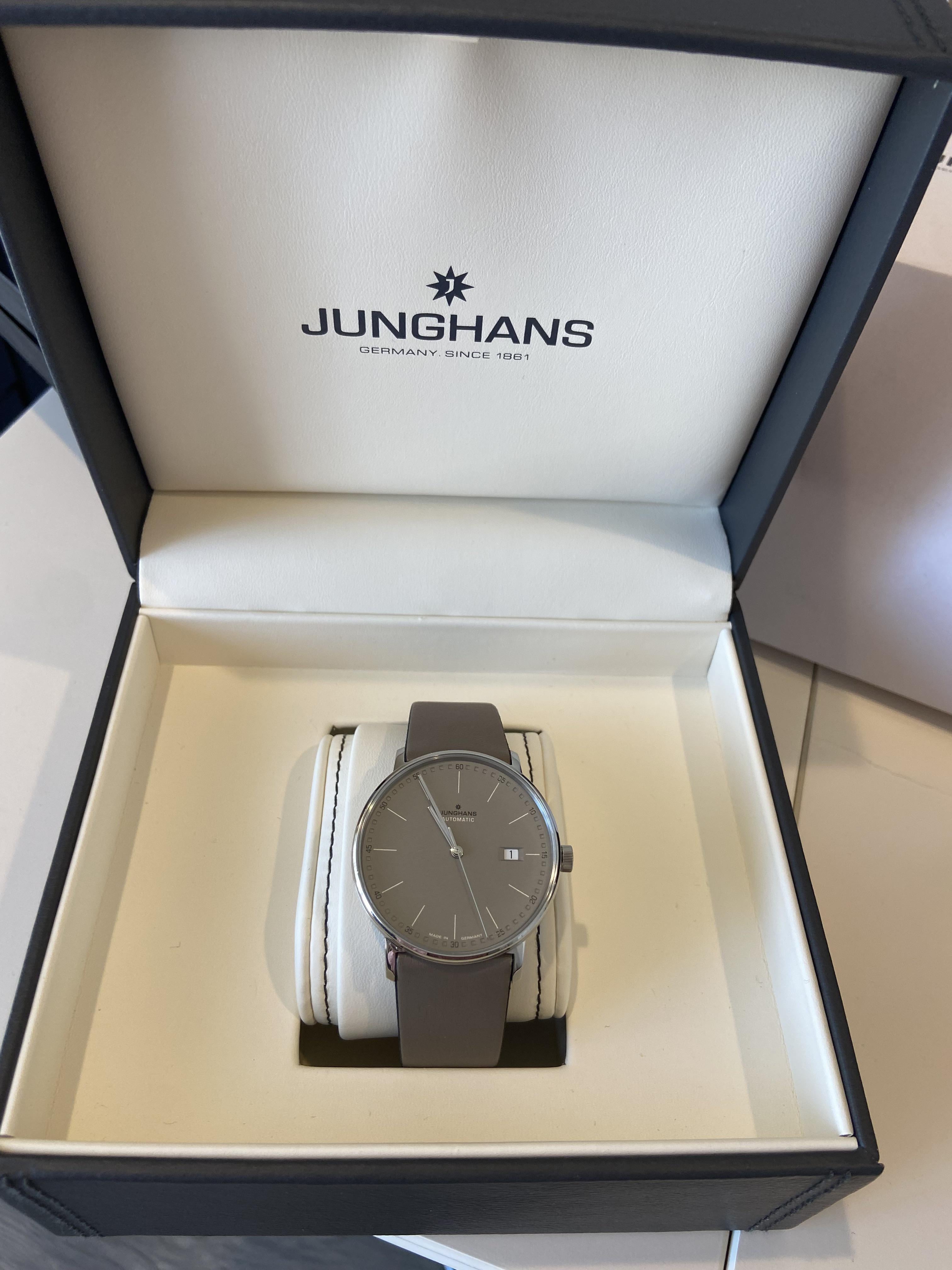 WTS Junghans Form A auto taupe dial Like New Full kit