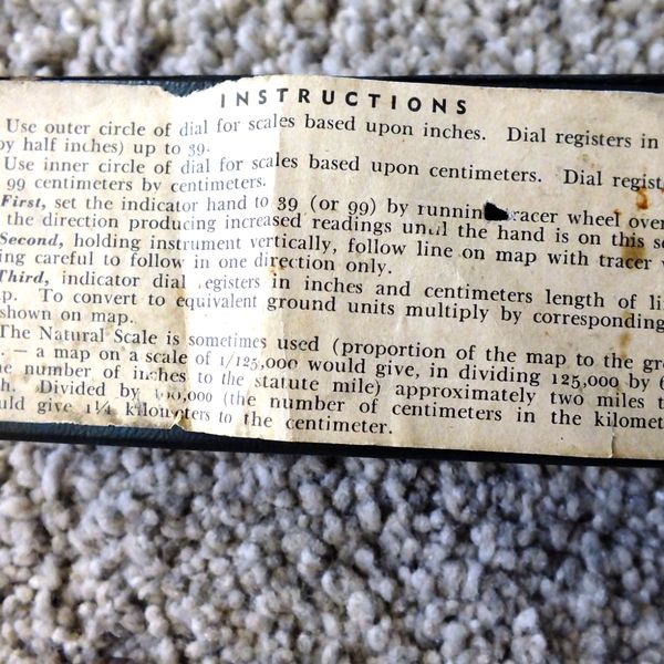 VINTAGE HAMILTON WATCH # 33 MAP MEASURER MEASURING TOOL VERY RARE ...