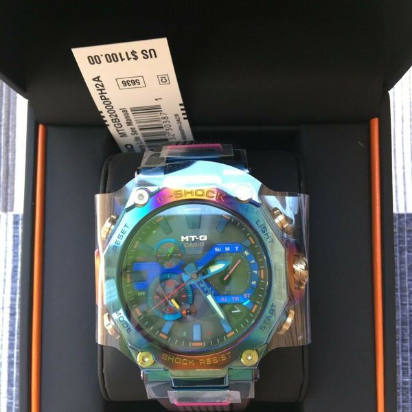 Casio G Shock Blue Phoenix Rainbow Ion Plated Limited Edition Mtg B00ph 2a Watchcharts