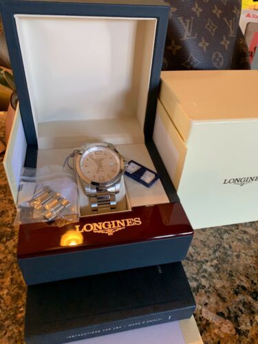 Longines Conquest Silver Dial Stainless Steel Men s Watch