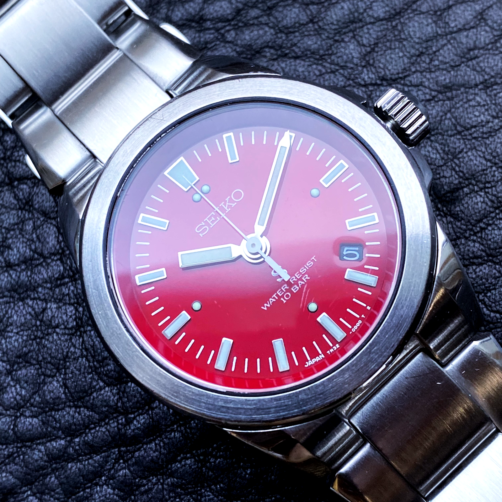 SEIKO☆SUS☆7N32-0B70☆メンズ☆クォーツ☆電池交換済☆USED 良品 