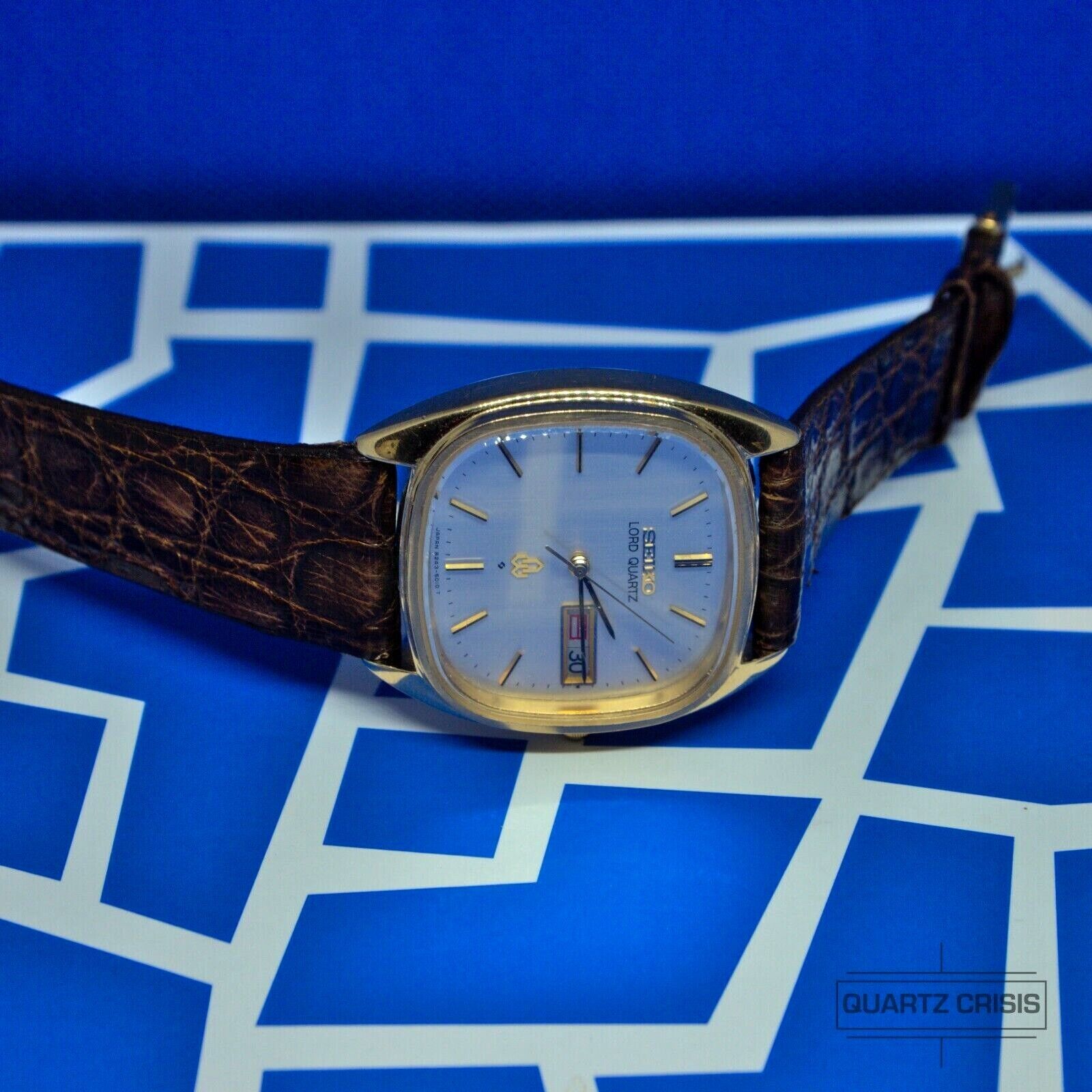 稼働】SEIKO セイコー クオーツ 8243-5020 ロードクオーツ デイデイト 