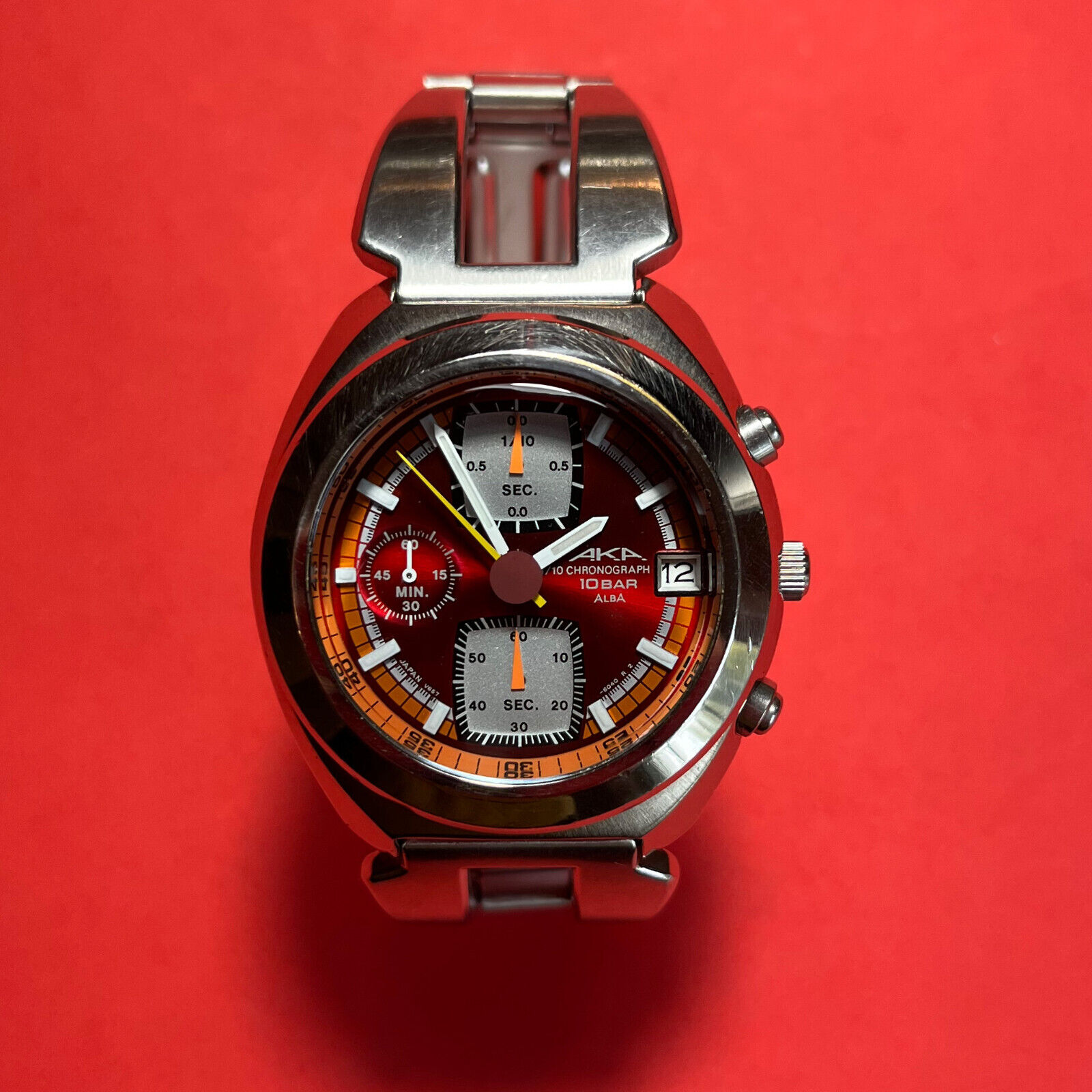 Seiko Alba AKA V657-6030 Quartz Chronograph Watch. 90