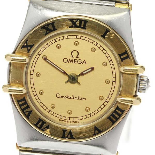 [OMEGA] Omega Constellation Flat Bezel Half Bar Quartz Ladies [Used ...