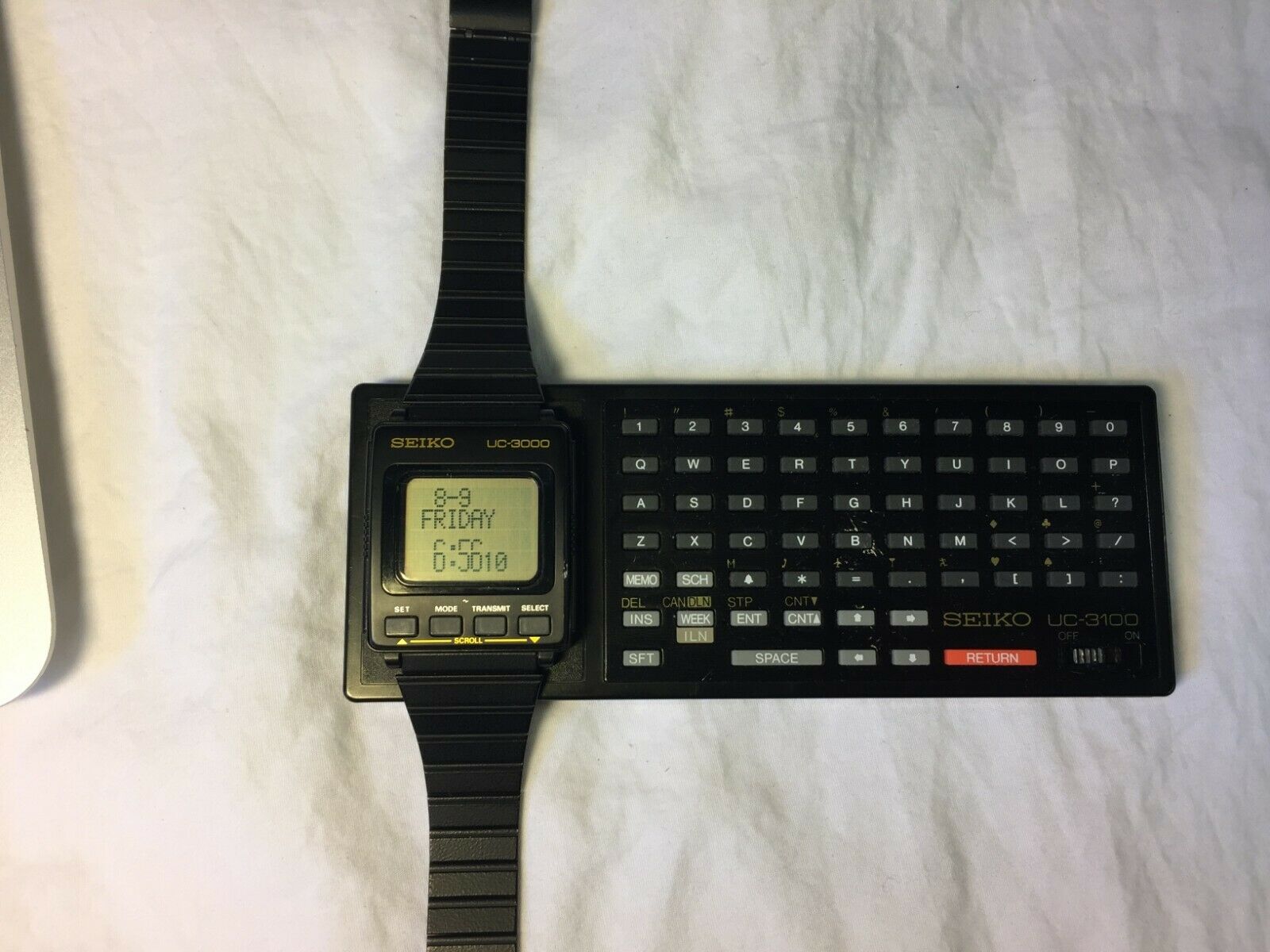 Seiko UC-3000 & UC-3100 Wrist Computer Vintage Digital Watch