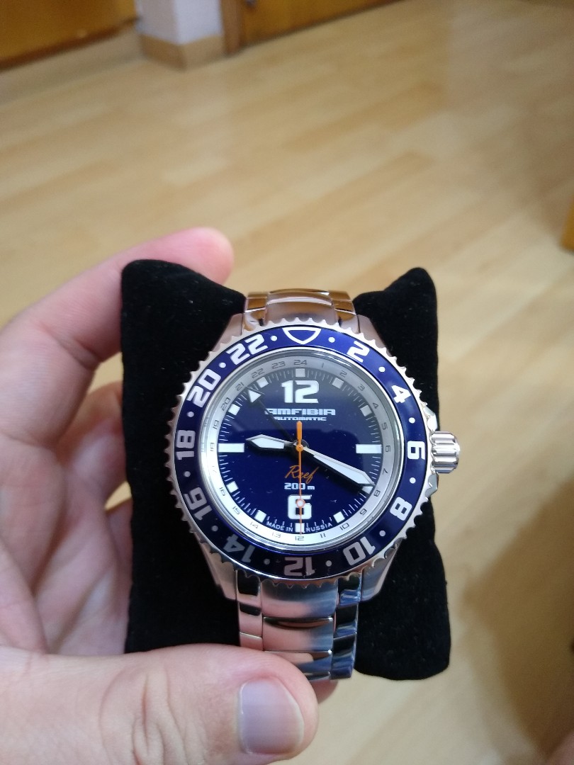 Rare Vostok Amfibia Reef GMT | WatchCharts Marketplace