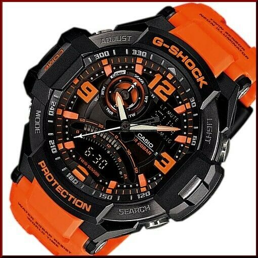 Casio G-Shock Sky Cockpit Series Men's Watch GA-1000-4A. ORANGE