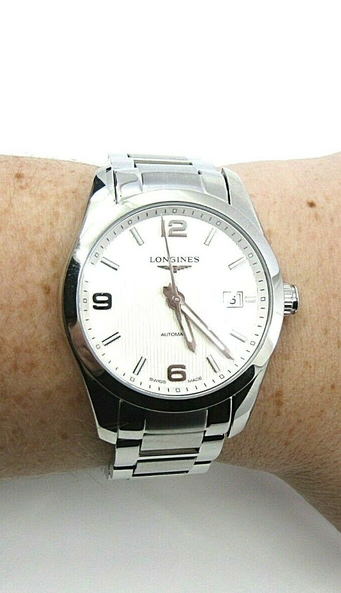 AUTHENTIC LONGINES CONQUEST CLASSIC L27854766 WHITE FACE AUTOMATIC