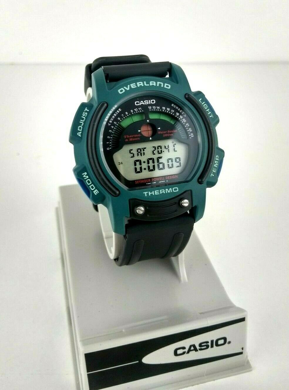 CASIO W-910 Overland Thermo&Moon SEYMOUR POWELL DESIGN NUEVO