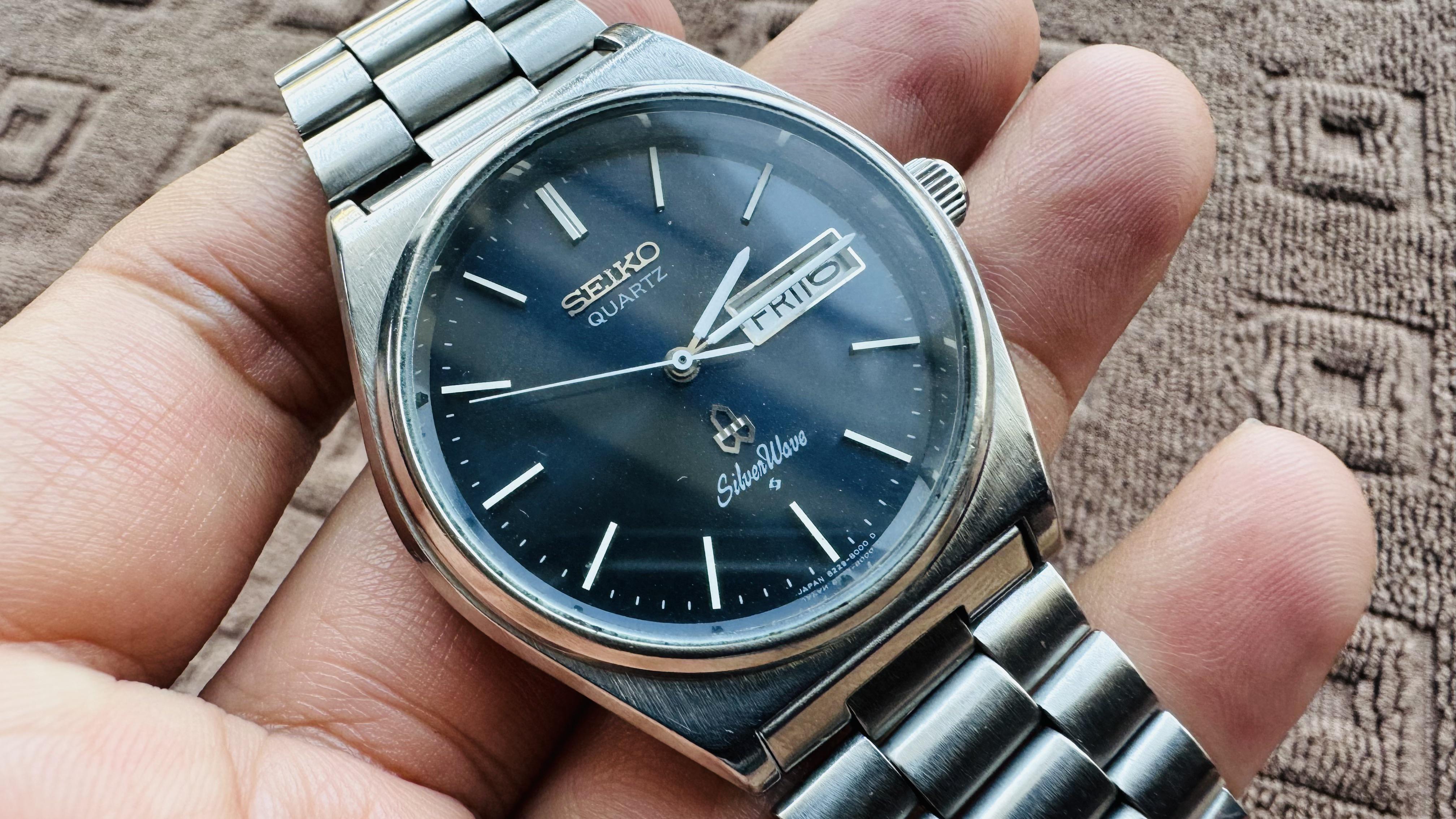 WTS] Seiko SilverWave quartz 8229-8000, original blue dial