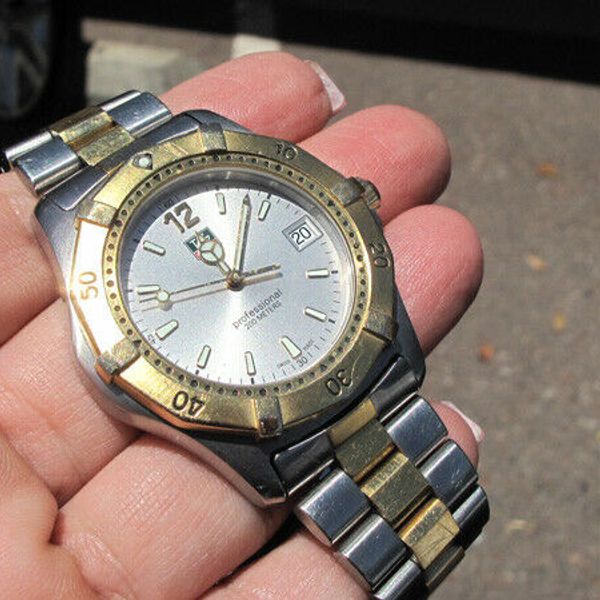 TAG HEUER WK1120 Professional 200M Men's Watch USED without