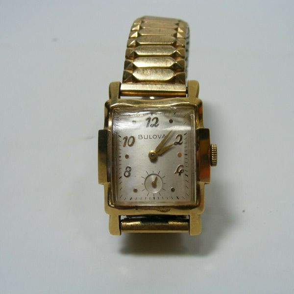 Vintage 1953 Bulova L3 14 Kt Gold Men's Watch Working .. Needs A ...