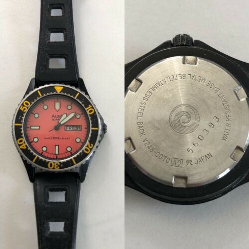 Vintage ALBA (SEIKO) QUARTZ V248-0070 LADIES DIVER WATCH JAPAN