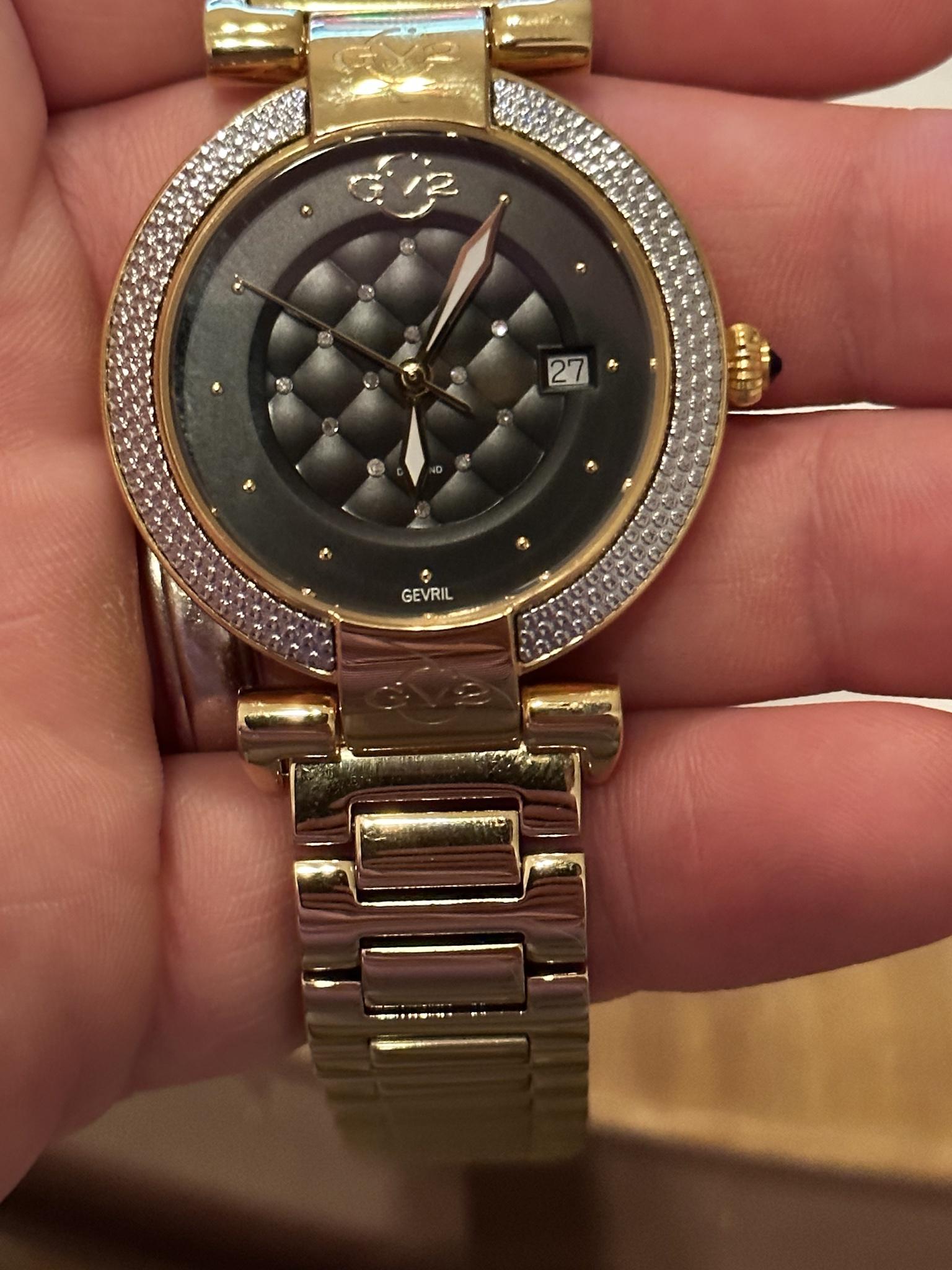 Gevril berletta diamond clearance watch