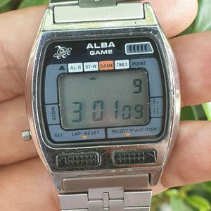 Vintage Rare 1980s Seiko Alba Game Y765-5000 Japan Digital