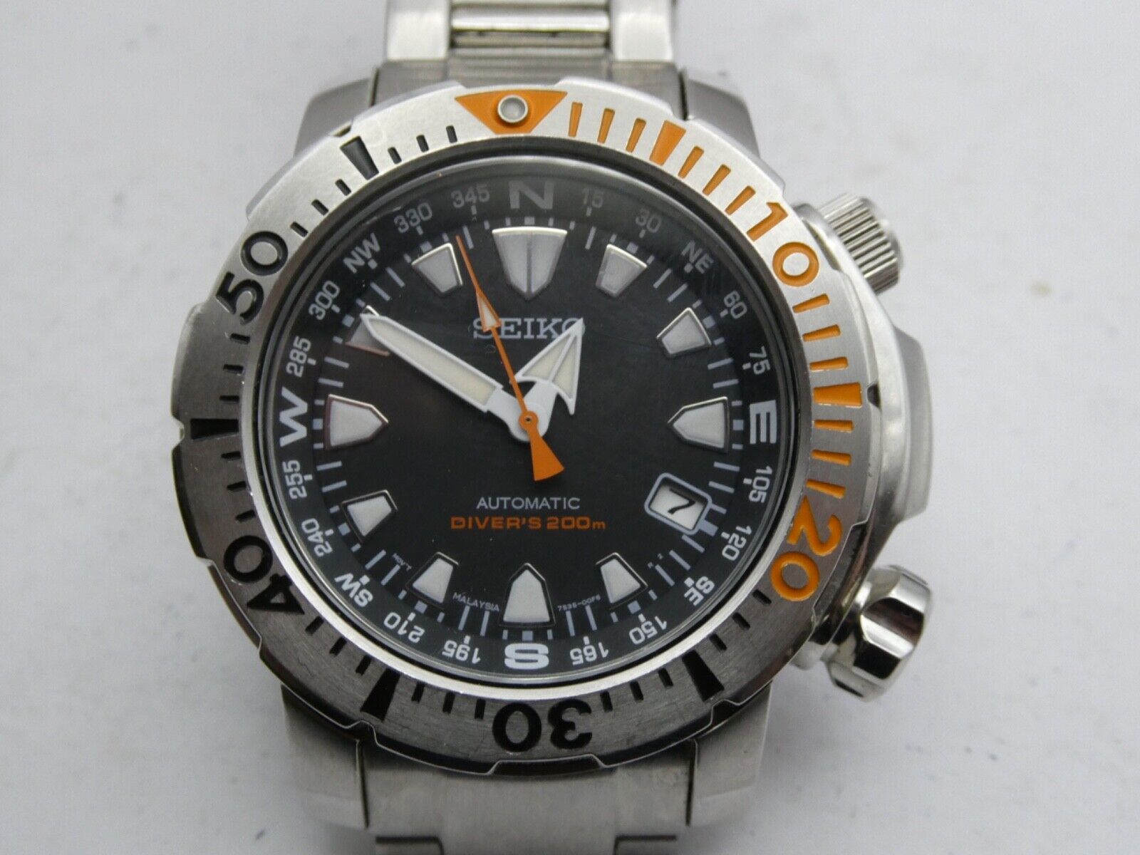 Rare Seiko Land Monster Divers 200m 7S35 00F0 Automatic 47mm