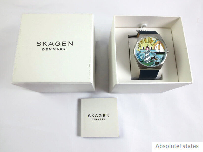 NEW Skagen Limited Edition X Jeremy Ville Grenan Ocean Blue Mens