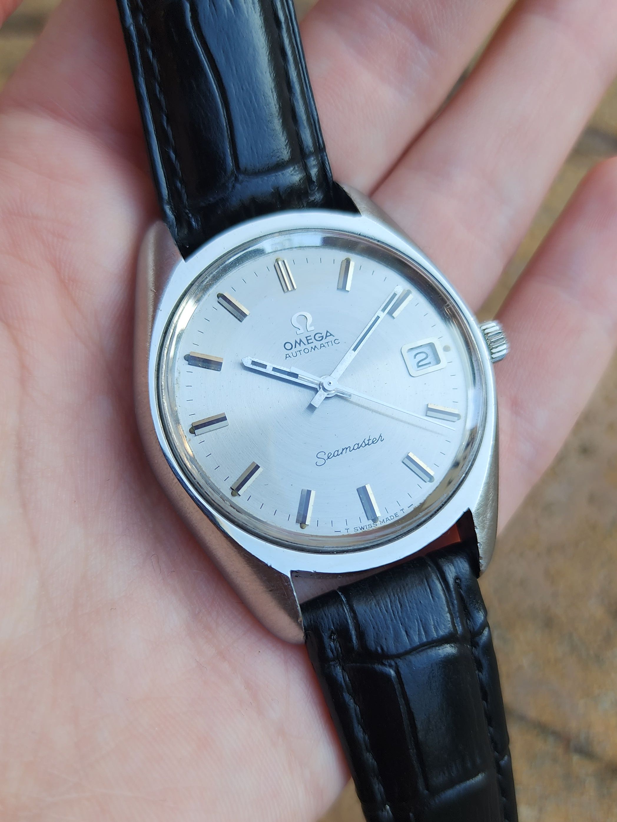 CNY Omega Seamaster Fat 36mm Radial Sunburst Dial Ref