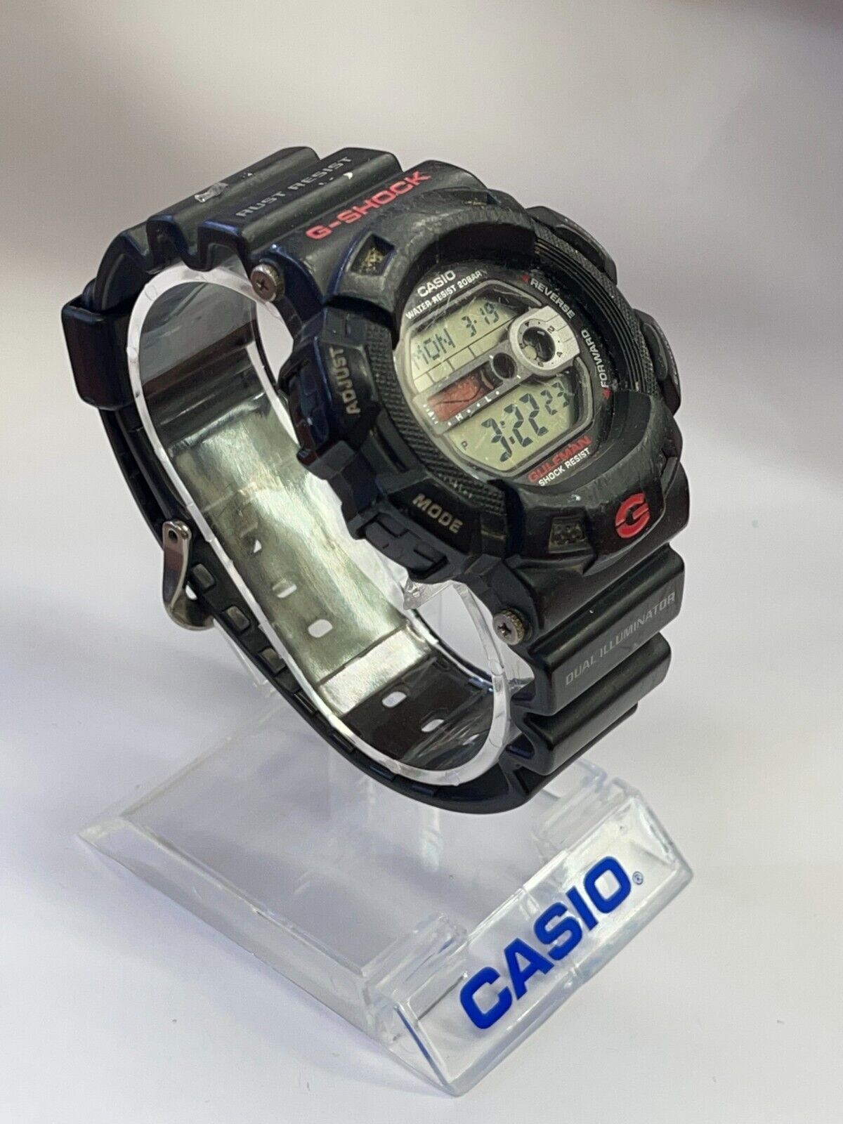 Used Casio G-Shock G-9100-1D Gulfman Mens Watch 200m Resin