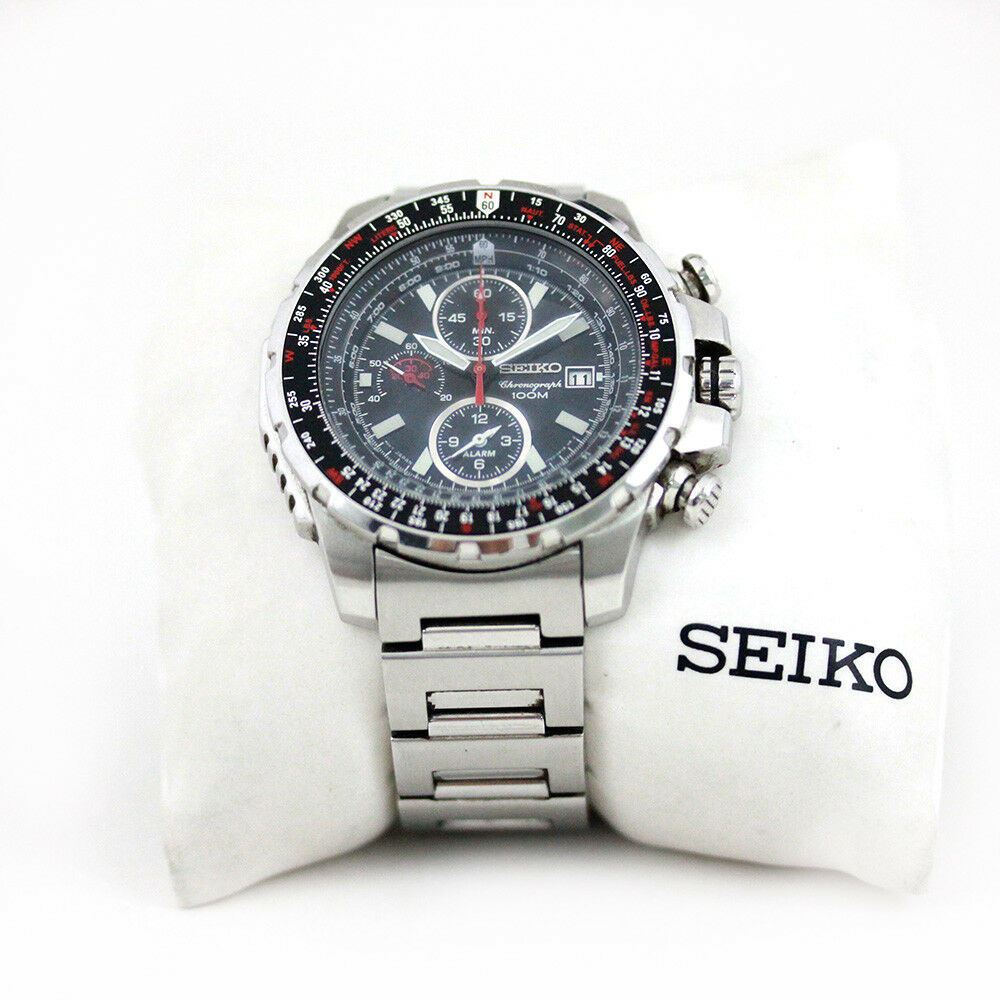 Seiko Big Flightmaster 7T62 0JR0 Alarm Chronograph