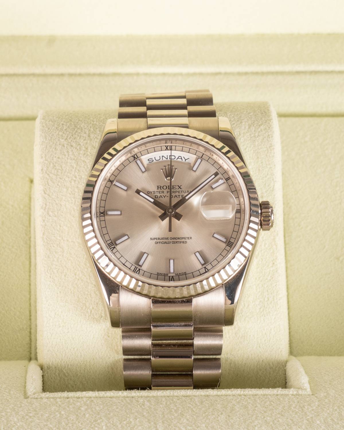 FS Rolex Day Date 36mm Double quickset white gold WatchCharts Marketplace