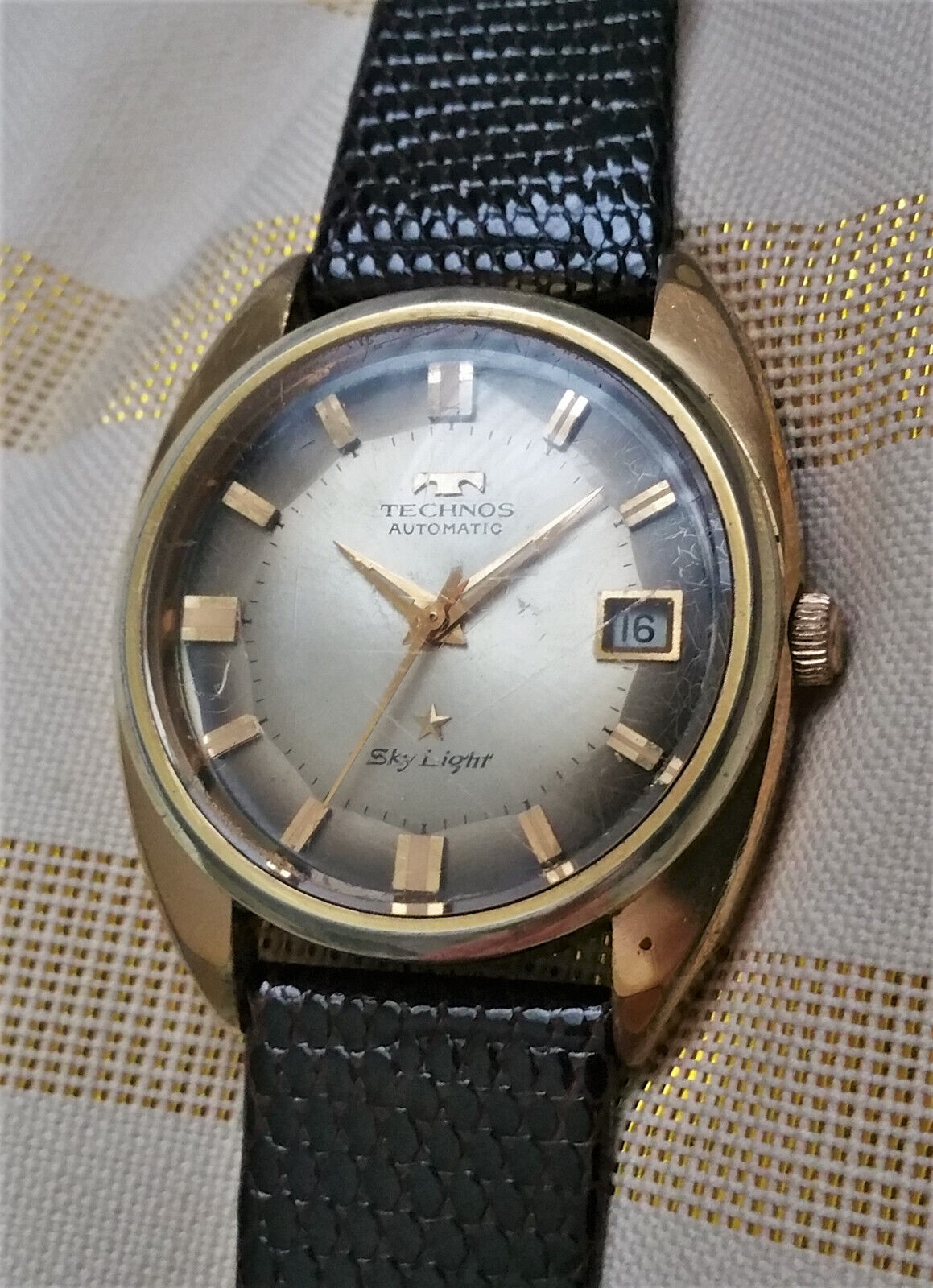 テクノス TECHNOS スカイビート Sky-Beat 自動巻き Yahoo!オークション - 【稼動品】TECHNOS Sky-Beat AUTOMATIC